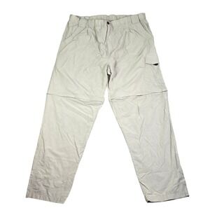 Simms Convertible Hiking Pants Men XXL Gray 3XDRY Fishing Zip Off Cargo Gorpcore